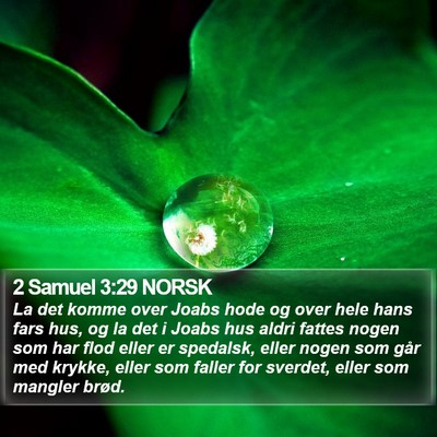 2 Samuel 3:29 NORSK Bible Verse Image