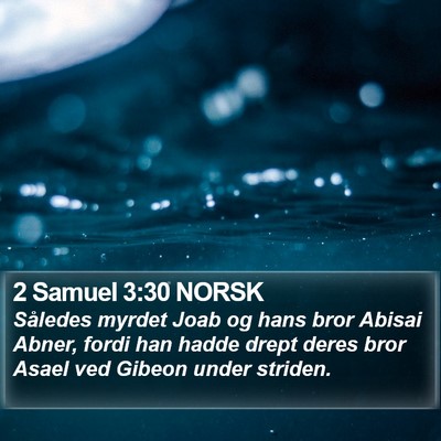 2 Samuel 3:30 NORSK Bible Verse Image