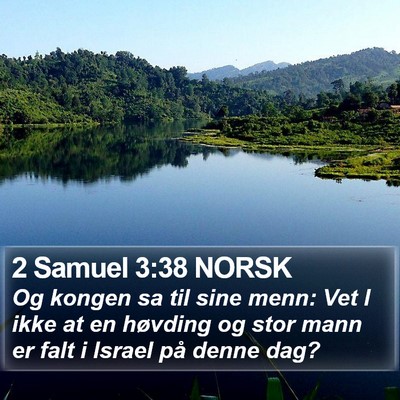 2 Samuel 3:38 NORSK Bible Verse Image