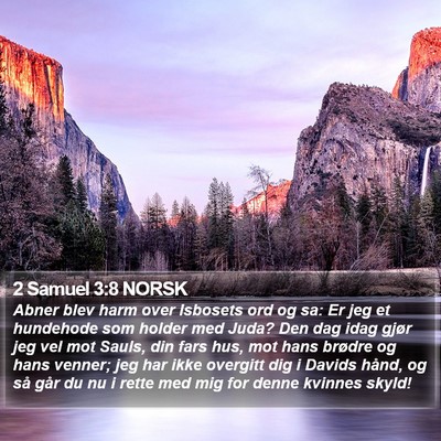 2 Samuel 3:8 NORSK Bible Verse Image