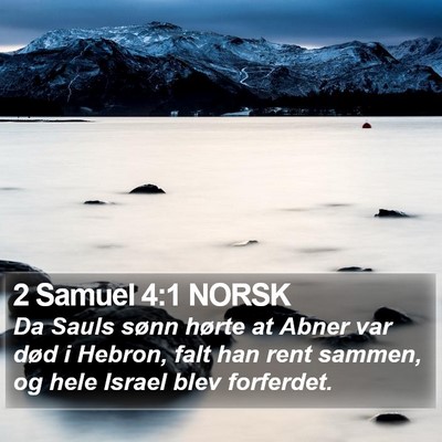 2 Samuel 4:1 NORSK Bible Verse Image