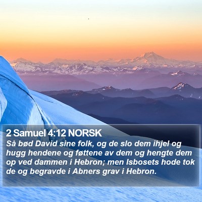 2 Samuel 4:12 NORSK Bible Verse Image