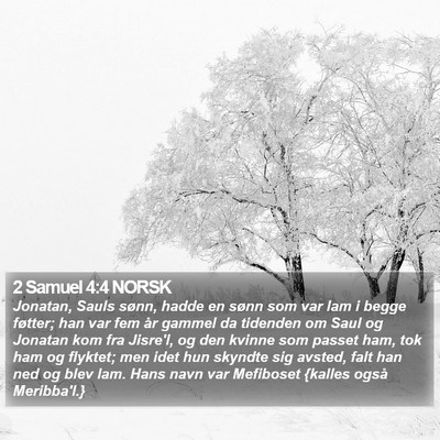 2 Samuel 4:4 NORSK Bible Verse Image