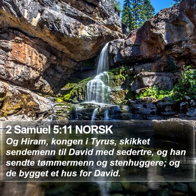 2 Samuel 5:11 NORSK Bible Verse Image