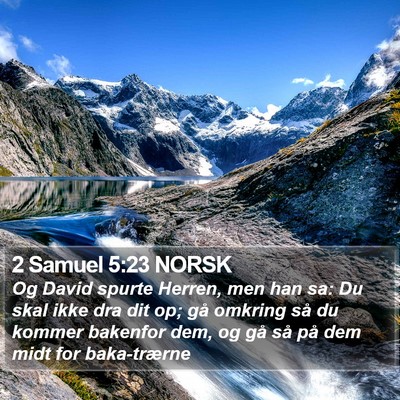2 Samuel 5:23 NORSK Bible Verse Image