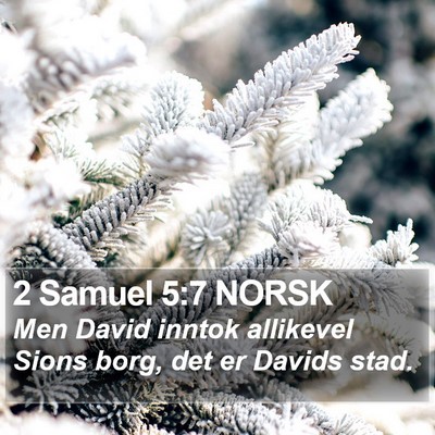 2 Samuel 5:7 NORSK Bible Verse Image