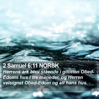 2 Samuel 6:11 NORSK Bible Verse Image