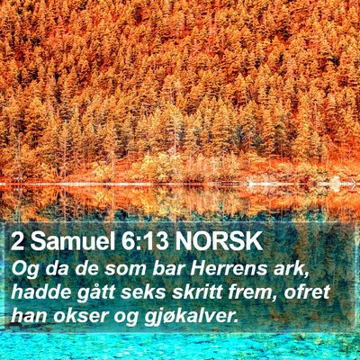 2 Samuel 6:13 NORSK Bible Verse Image