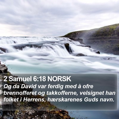 2 Samuel 6:18 NORSK Bible Verse Image
