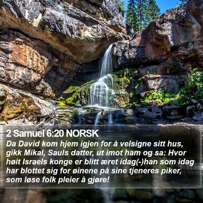 2 Samuel 6:20 NORSK Bible Verse Image