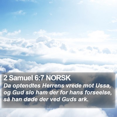 2 Samuel 6:7 NORSK Bible Verse Image