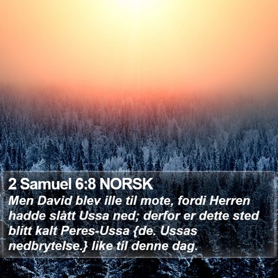 2 Samuel 6:8 NORSK Bible Verse Image