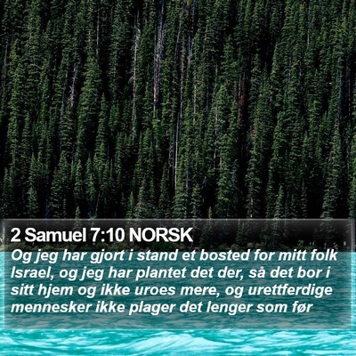2 Samuel 7:10 NORSK Bible Verse Image