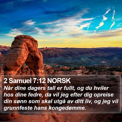 2 Samuel 7:12 NORSK Bible Verse Image