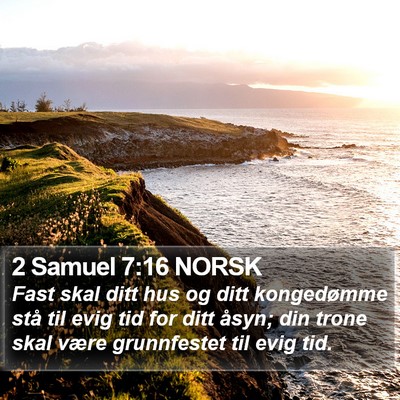2 Samuel 7:16 NORSK Bible Verse Image