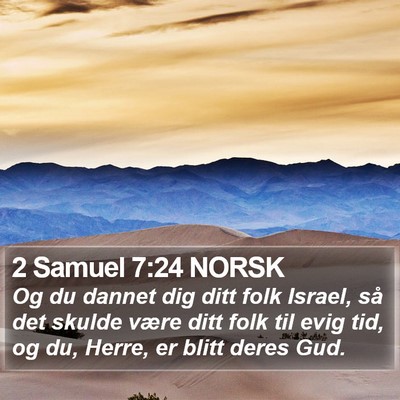 2 Samuel 7:24 NORSK Bible Verse Image