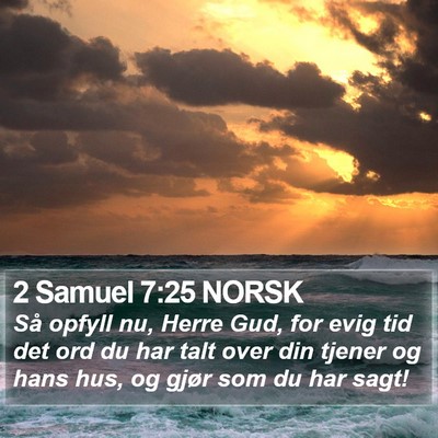 2 Samuel 7:25 NORSK Bible Verse Image