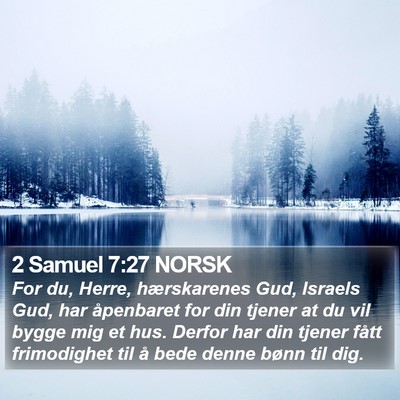 2 Samuel 7:27 NORSK Bible Verse Image