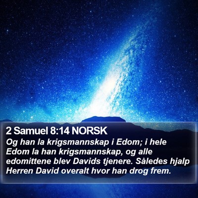 2 Samuel 8:14 NORSK Bible Verse Image