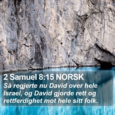 2 Samuel 8:15 NORSK Bible Verse Image