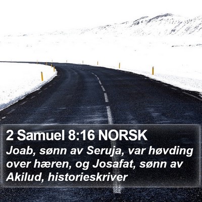 2 Samuel 8:16 NORSK Bible Verse Image