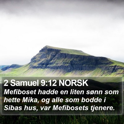 2 Samuel 9:12 NORSK Bible Verse Image