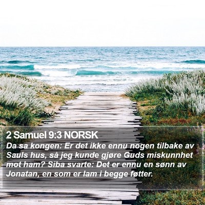 2 Samuel 9:3 NORSK Bible Verse Image