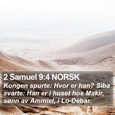 2 Samuel 9:4 NORSK Bible Verse Image