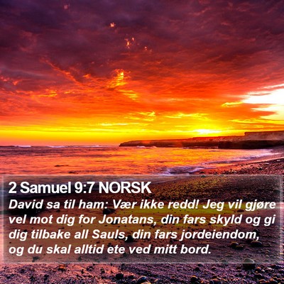 2 Samuel 9:7 NORSK Bible Verse Image