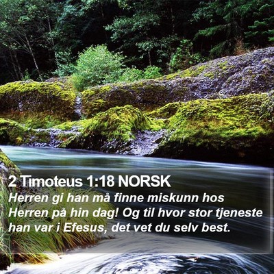 2 Timoteus 1:18 NORSK Bible Verse Image