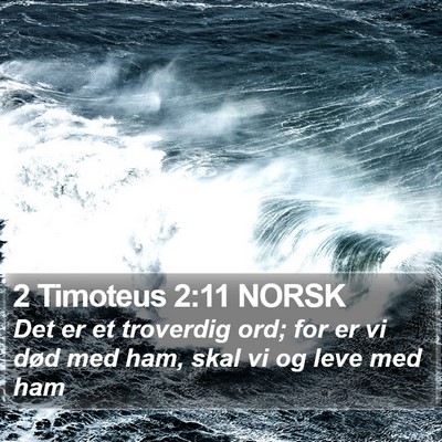 2 Timoteus 2:11 NORSK Bible Verse Image