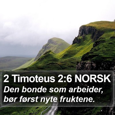 2 Timoteus 2:6 NORSK Bible Verse Image
