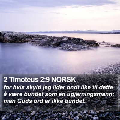 2 Timoteus 2:9 NORSK Bible Verse Image