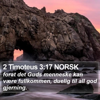 2 Timoteus 3:17 NORSK Bible Verse Image
