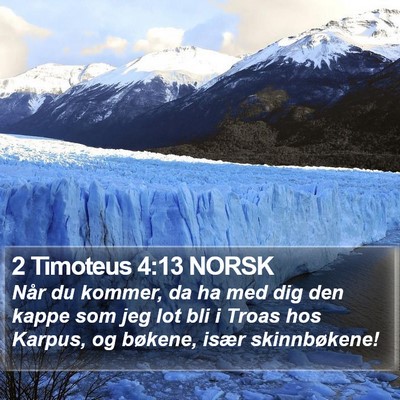2 Timoteus 4:13 NORSK Bible Verse Image
