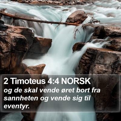 2 Timoteus 4:4 NORSK Bible Verse Image