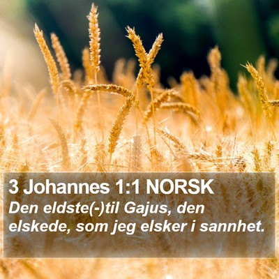 3 Johannes 1:1 NORSK Bible Verse Image