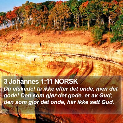 3 Johannes 1:11 NORSK Bible Verse Image