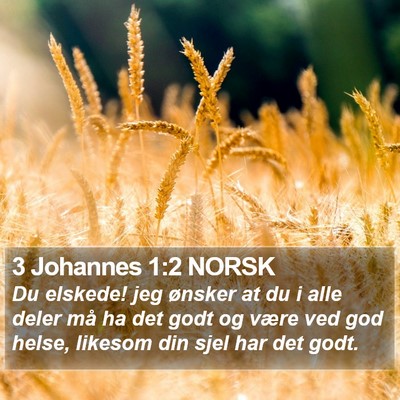 3 Johannes 1:2 NORSK Bible Verse Image