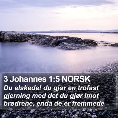 3 Johannes 1:5 NORSK Bible Verse Image