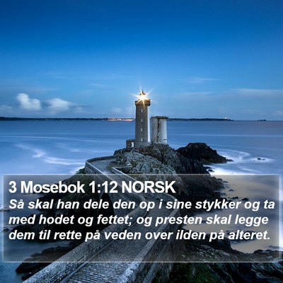 3 Mosebok 1:12 NORSK Bible Verse Image