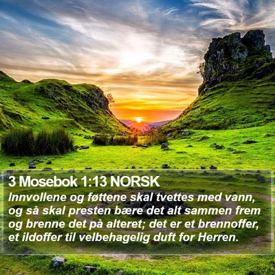 3 Mosebok 1:13 NORSK Bible Verse Image
