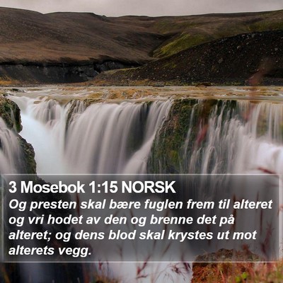 3 Mosebok 1:15 NORSK Bible Verse Image