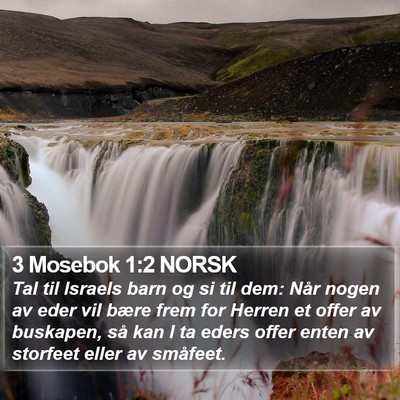 3 Mosebok 1:2 NORSK Bible Verse Image