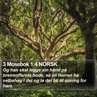 3 Mosebok 1:4 NORSK Bible Verse Image