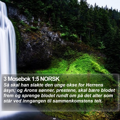 3 Mosebok 1:5 NORSK Bible Verse Image