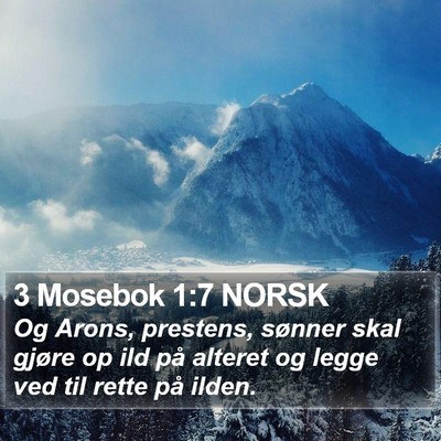 3 Mosebok 1:7 NORSK Bible Verse Image