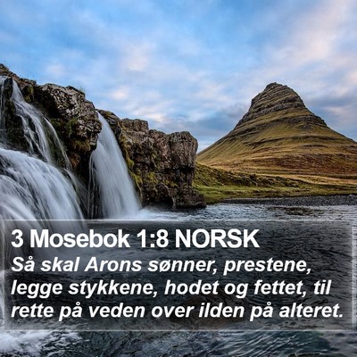 3 Mosebok 1:8 NORSK Bible Verse Image