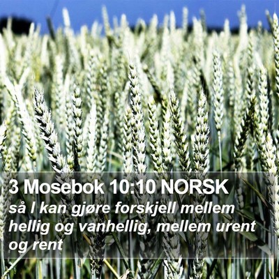 3 Mosebok 10:10 NORSK Bible Verse Image