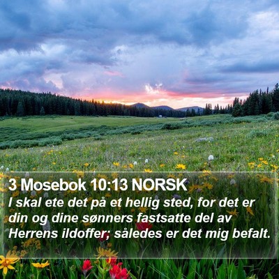 3 Mosebok 10:13 NORSK Bible Verse Image